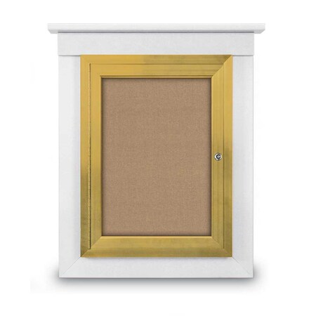 United Visual Products Sliding Glass Enclosed Letterboard, 72"x3 UV9007ACS-BRONZE-HUNGRN